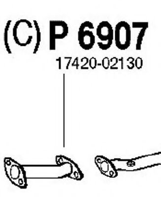 P6907 FENNO Exhaust System Exhaust Pipe