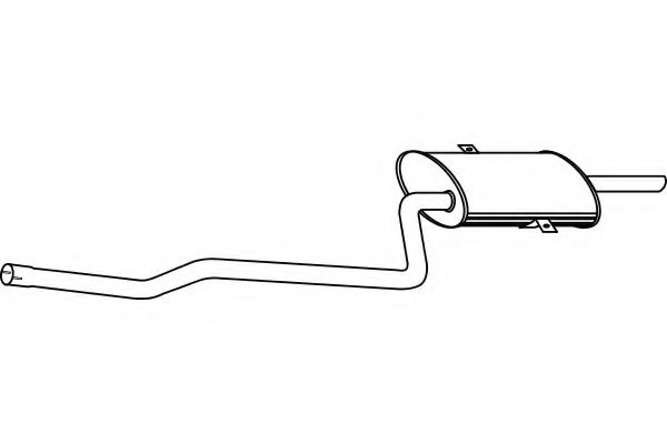 P6967 FENNO Exhaust System End Silencer