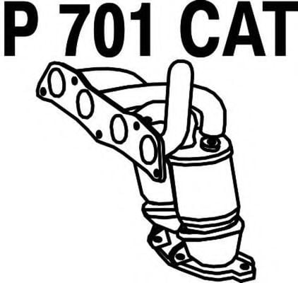 P701CAT FENNO Exhaust System Catalytic Converter