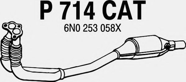 P714CAT FENNO Exhaust System Catalytic Converter