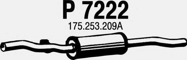 P7222 FENNO Система выпуска ОГ Предглушитель выхлопных газов