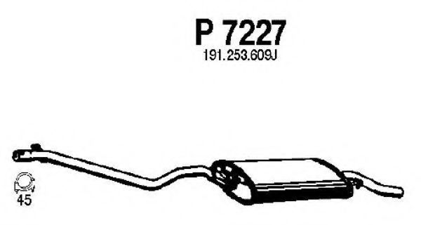 P7227 FENNO Exhaust System End Silencer