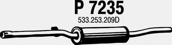 P7235 FENNO Exhaust System Middle Silencer