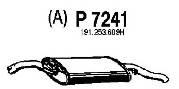 P7241 FENNO Exhaust System End Silencer