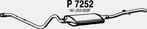 P7252 FENNO Система выпуска ОГ Глушитель выхлопных газов конечный