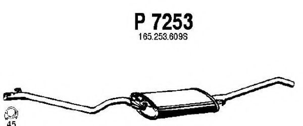P7253 FENNO Exhaust System End Silencer