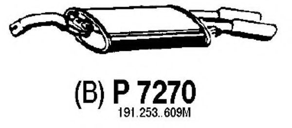P7270 FENNO Exhaust System End Silencer