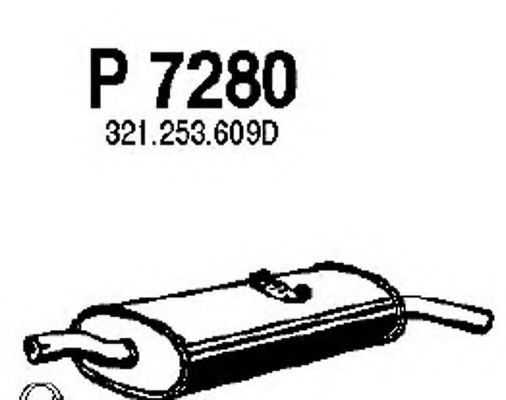 P7280 FENNO Exhaust System End Silencer