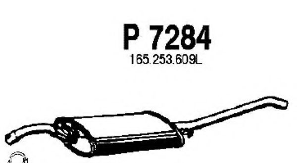 P7284 FENNO Exhaust System End Silencer