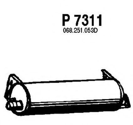 P7311 FENNO Exhaust System Middle Silencer