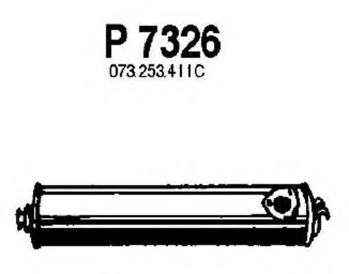 P7326 FENNO Exhaust System Middle Silencer