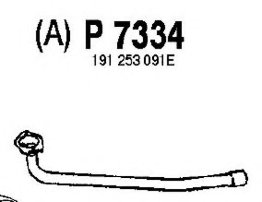 P7334 FENNO Exhaust System Exhaust Pipe