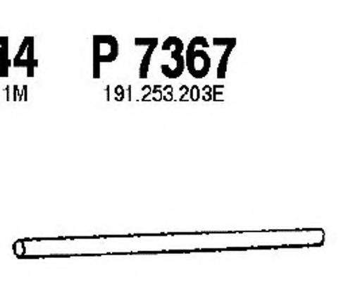 P7367 FENNO Exhaust System Exhaust Pipe