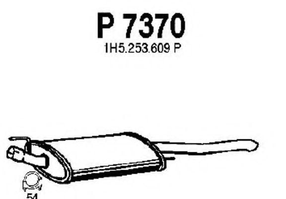 P7370 FENNO Exhaust System End Silencer