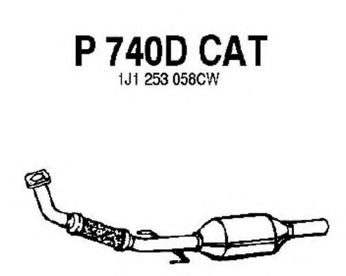 P740DCAT FENNO Exhaust System Catalytic Converter