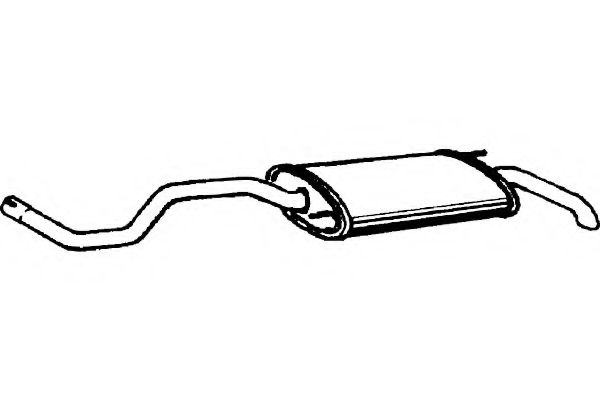 P7422 FENNO Exhaust System End Silencer