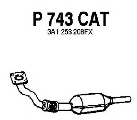 P743CAT FENNO Exhaust System Catalytic Converter