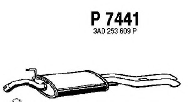 P7441 FENNO Exhaust System End Silencer