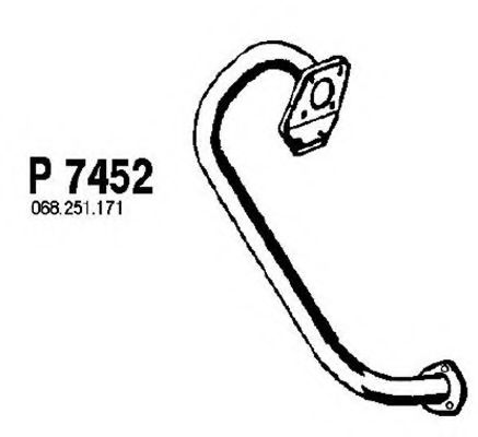 P7452 FENNO Exhaust System Exhaust Pipe