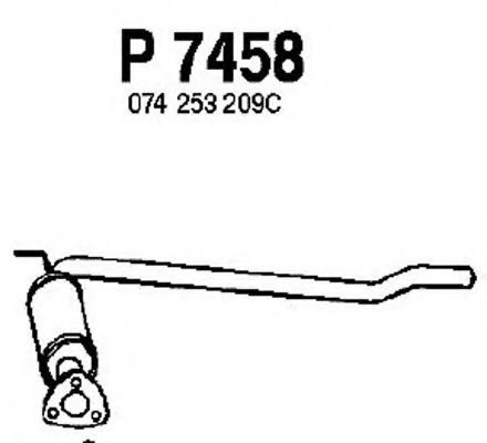P7458 FENNO Exhaust System Front Silencer