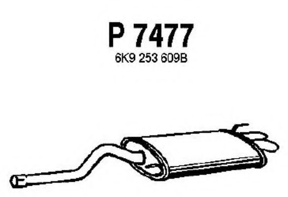 P7477 FENNO Exhaust System End Silencer