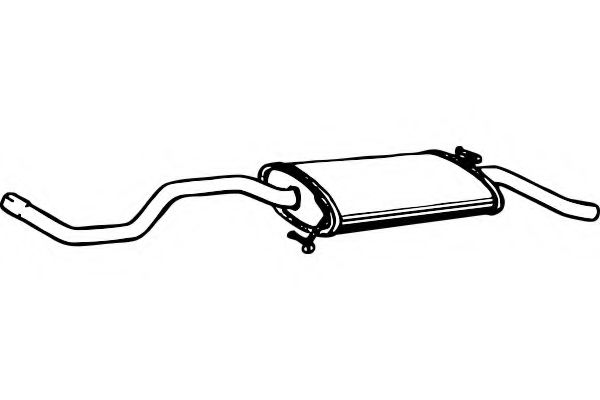 P7478 FENNO Exhaust System End Silencer