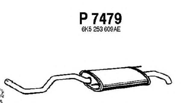 P7479 FENNO Exhaust System End Silencer