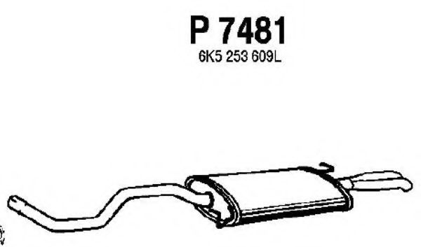 P7481 FENNO Exhaust System End Silencer