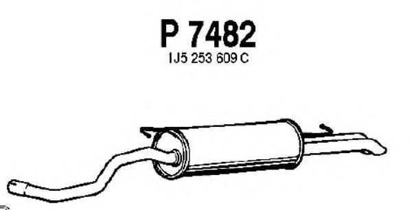 P7482 FENNO Exhaust System End Silencer