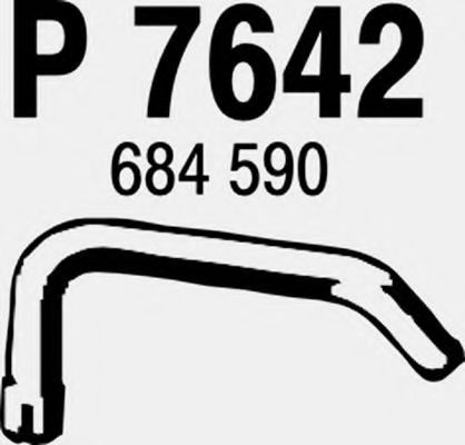 P7642 FENNO Exhaust System Exhaust Pipe
