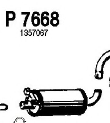 P7668 FENNO Cooling System Water Pump