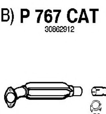 P767CAT FENNO Abgasanlage Katalysator