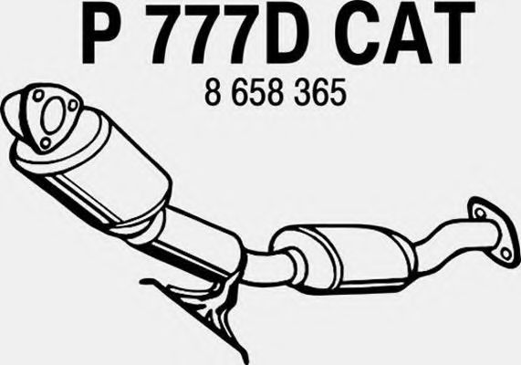 P777DCAT FENNO Exhaust System Catalytic Converter