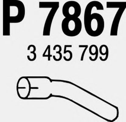 P7867 FENNO Exhaust System End Silencer