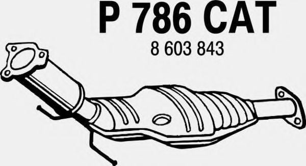 P786CAT FENNO Exhaust System Catalytic Converter