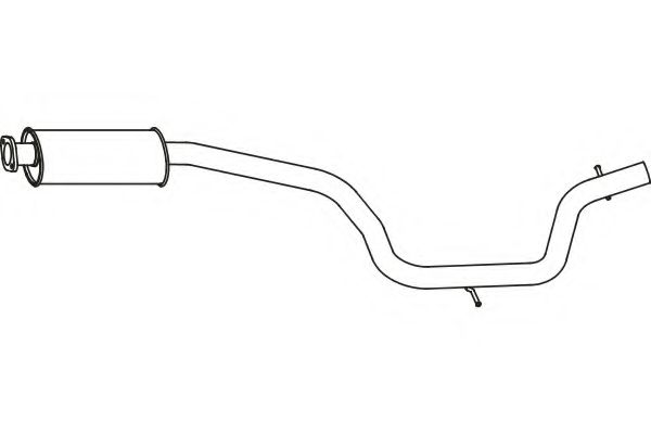 P7906 FENNO Exhaust System Middle Silencer