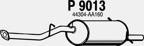 P9013 FENNO Abgasanlage Endschalldämpfer
