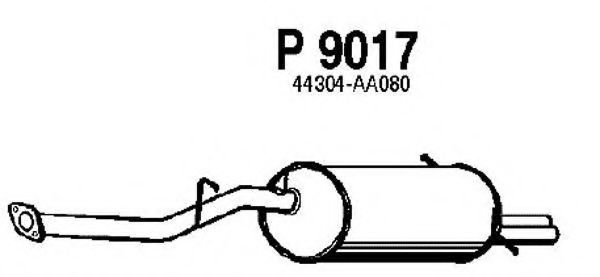 P9017 FENNO Exhaust System End Silencer