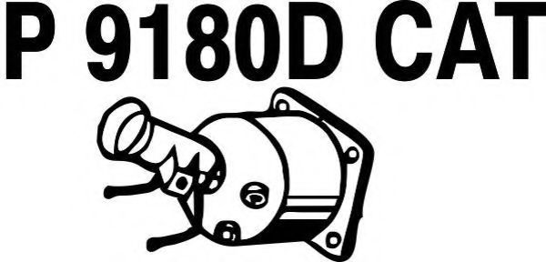 P9180DCAT FENNO Exhaust System Catalytic Converter