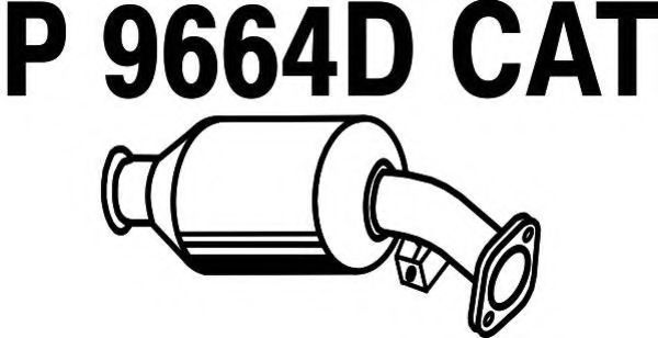 P9664DCAT FENNO Exhaust System Catalytic Converter