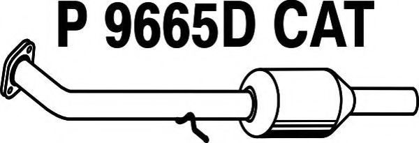 P9665DCAT FENNO Exhaust System Catalytic Converter