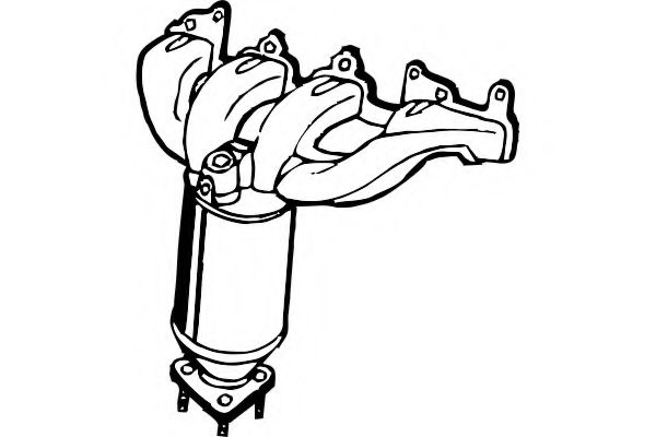 P9685CAT FENNO Exhaust System Manifold Catalytic Converter