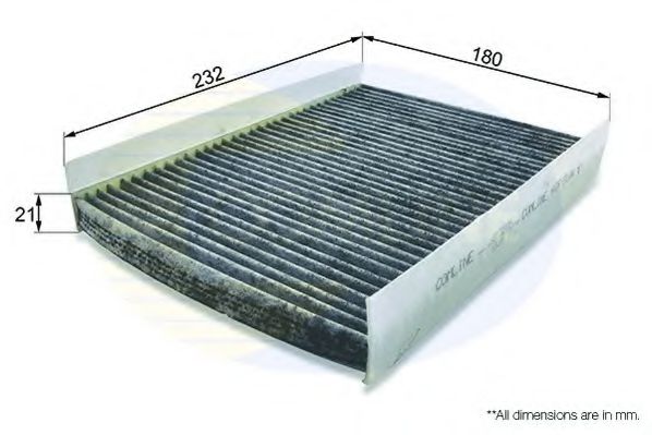 EKF103A COMLINE Heating / Ventilation Filter, interior air