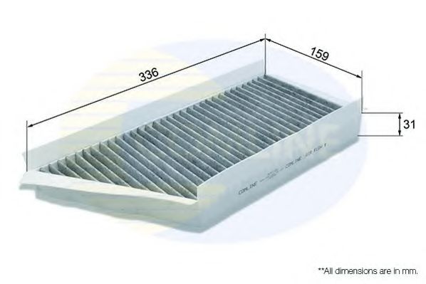 EKF115A COMLINE Heating / Ventilation Filter, interior air