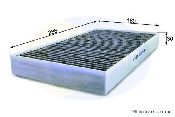 EKF120A COMLINE Отопление / вентиляция Фильтр, воздух во внутренном пространстве