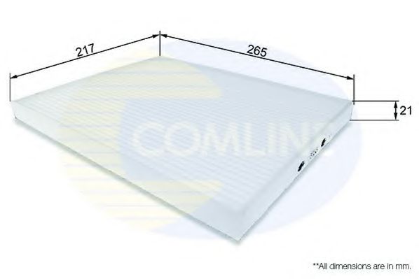 EKF137 COMLINE Filter, interior air