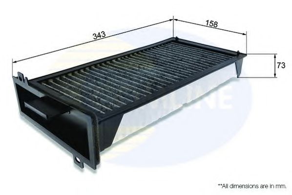 EKF154A COMLINE Heating / Ventilation Filter, interior air