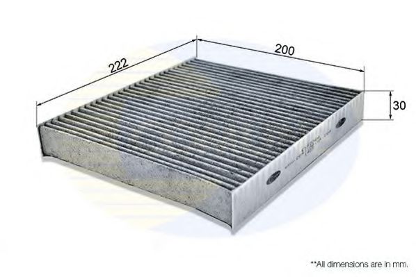 EKF206A COMLINE Heating / Ventilation Filter, interior air