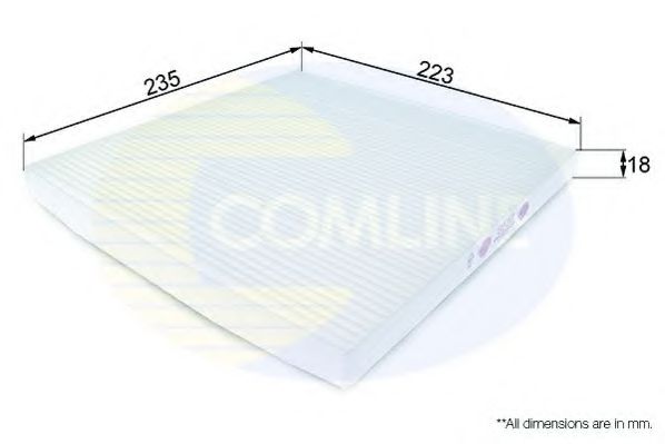 EKF213 COMLINE Heating / Ventilation Filter, interior air