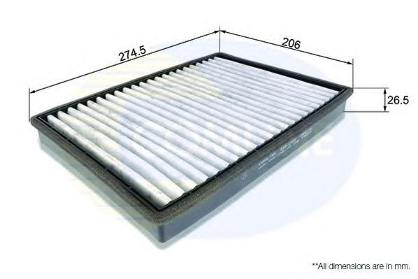 EKF220A COMLINE Heating / Ventilation Filter, interior air